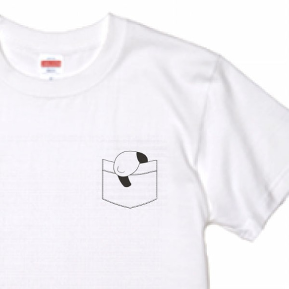 ワンポイントポケットパンダTシャツ 2枚目の画像