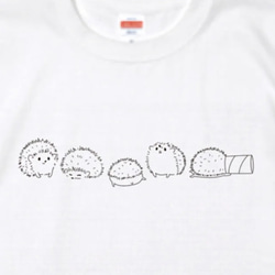 ４色から選べる♪はりねずみTシャツ 2枚目の画像