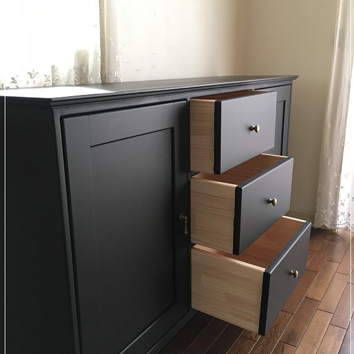 ♡ ＦＩＴサイドボード ナチュラル／ブラック [5131] FITサイドボード | おしゃれな家具・インテリア通販 CORDi