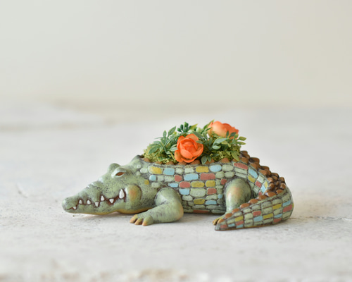 1982 ワニの親子超可愛いSingapore CROcodiuaハンドメイド品 1_c4b1736934b7c77edb7af801a933