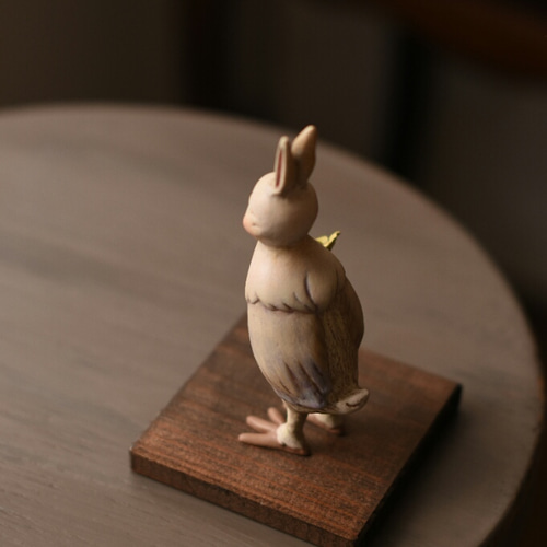 アニマルアクセ 鳥さん☆yellow flower garden ハンドメイド