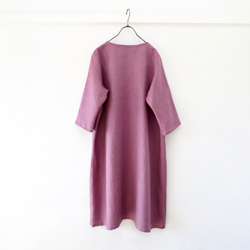 ハンドメイド【ワンピース3点】 S-3Lリネンカシュクールワンピース七分袖 | iichi 日々の暮らし