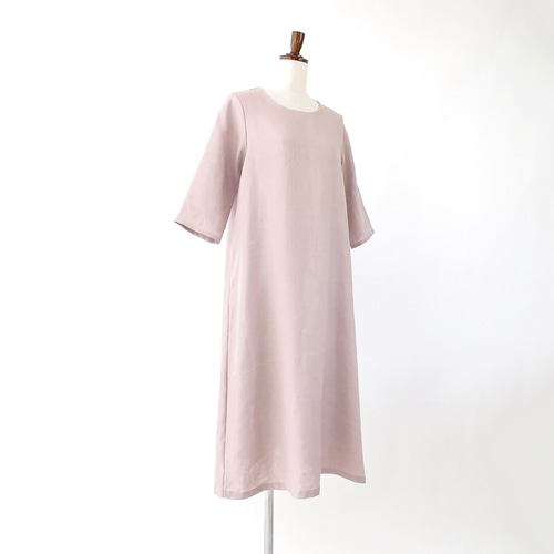 ハンドメイド【ワンピース3点】 S-3Lリネンカシュクールワンピース七分袖 | iichi 日々の暮らし