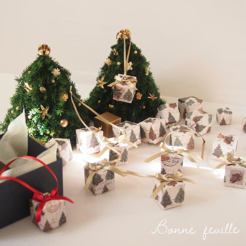 クリスマスオーナメント プレゼント 10個セット 耐水ニス仕上げ その他