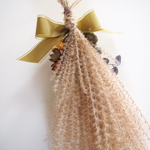 ススキと木の実のスワッグ 【大】 ドライフラワー Bon feuillage 通販