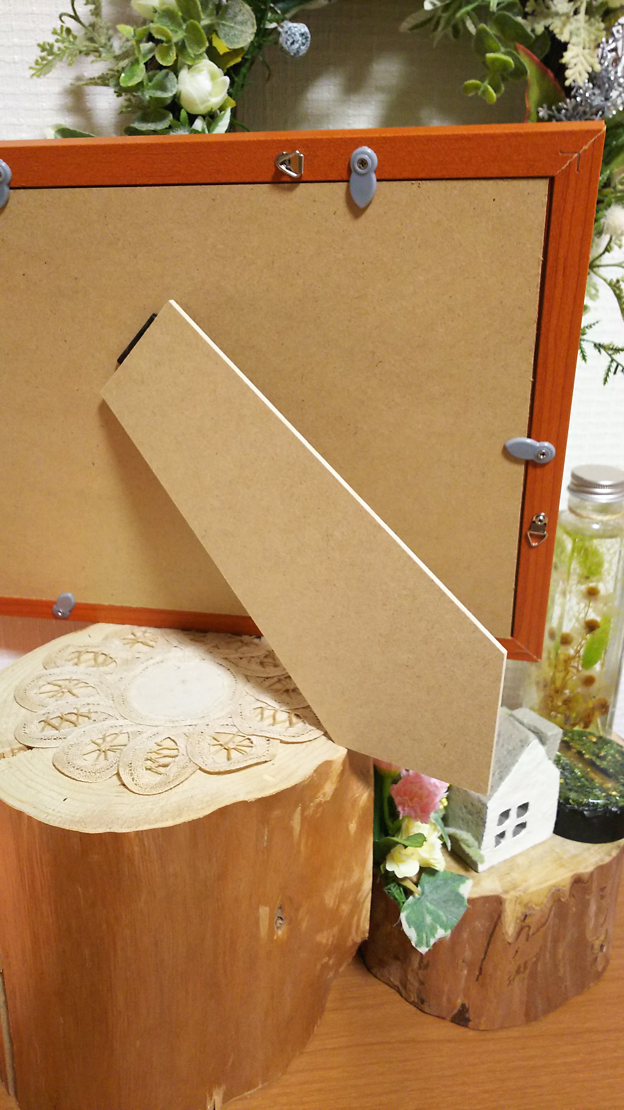 傘寿 筆文字お名前入りポエム A4 自立額付き