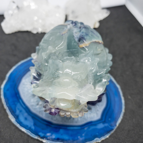 フローライトのロングイ 龍亀 玄関に❣️ 金運 魔除け その他置物