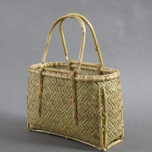 籠バッグ 根曲り竹 千島笹 送料無料（国内） かごバッグ 北の竹工房
