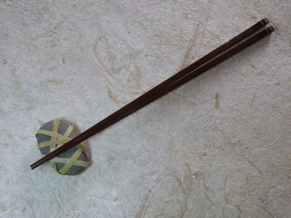 煤竹　角箸　２３.５センチ 1枚目の画像