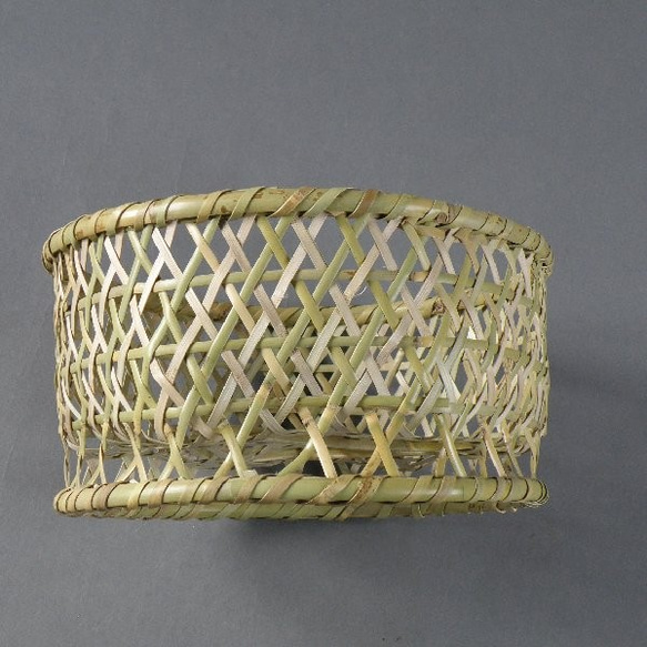 椀籠　円形（小）　根曲がり竹　生活の道具 4枚目の画像
