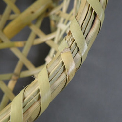 椀籠　円形（小）　根曲がり竹　生活の道具 5枚目の画像