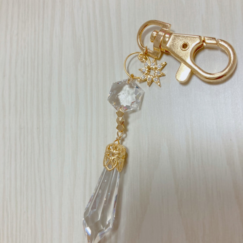 ミニサンキャッチャー☆宝石クリスタルクリア☆キーホルダー