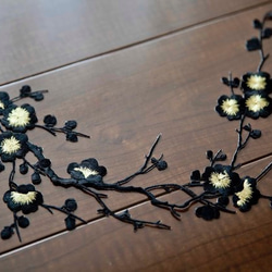 刺繍ワッペン アイロンパッチ ハンドメイド 玉蘭 お花 超ビッグ