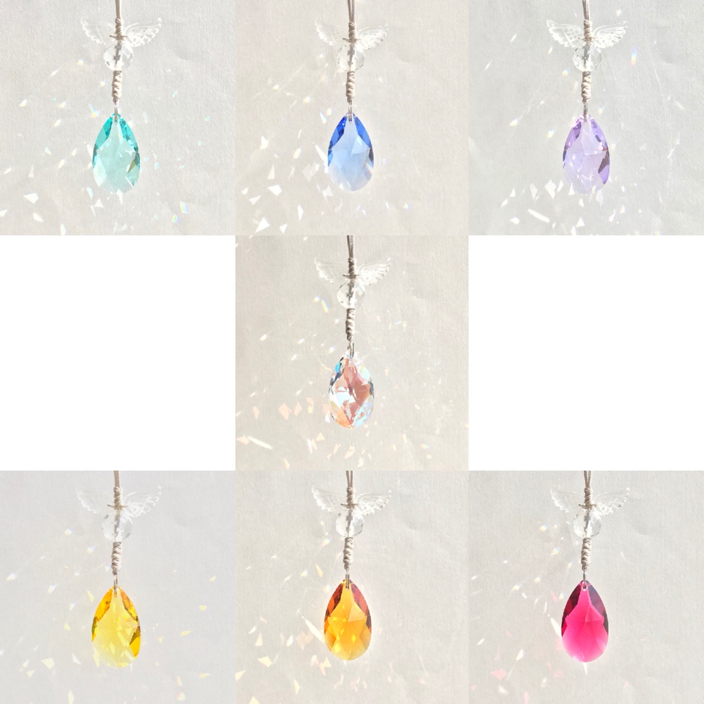 サンキャッチャー「バイオレットのビーズのお花♡」 サンキャッチャー「バイオレットのビーズのお花♡」