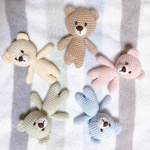 再入荷！大人気！>あみぐるみ・クマのラトル オーガニック