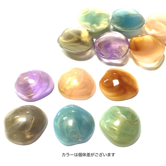 12pcs★jelly gold marble cabochon（アクリルカボション) 2枚目の画像