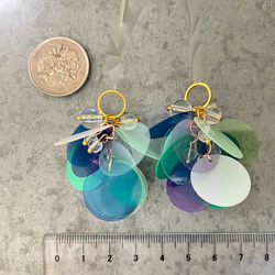 ２pcs★fruit punch charm・sky grape（スパンコールチャーム） 4枚目の画像