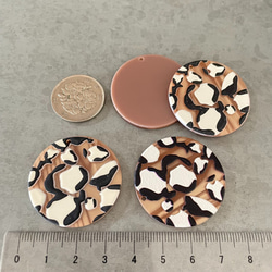 4pcs★3D brown leopard charm（3d プレート チャーム) 5枚目の画像