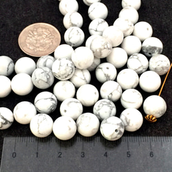 Howlite Beads☆12コ（ハウライト加工） 3枚目の画像