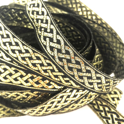 Mannish Black＆Gold cord☆２m（1m×２本） 2枚目の画像