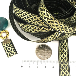 Mannish Black＆Gold cord☆２m（1m×２本） 3枚目の画像