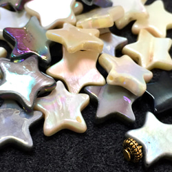 展示・HOSHIKUZU・shell beads☆24コ 3枚目の画像