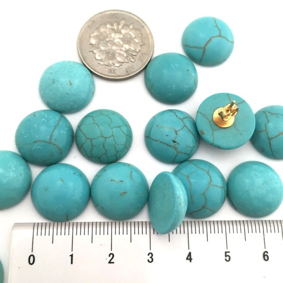 Turquoise  Cabochon・8コ（加工石） 3枚目の画像