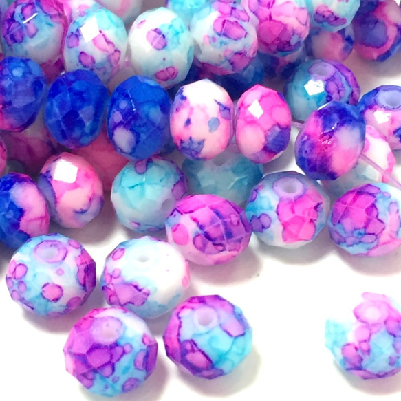 petit glass beads・50コ☆mysterious grape 2枚目の画像