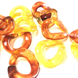 16コ・Amber  Classic ☆Acrylic linking ring 2枚目の画像