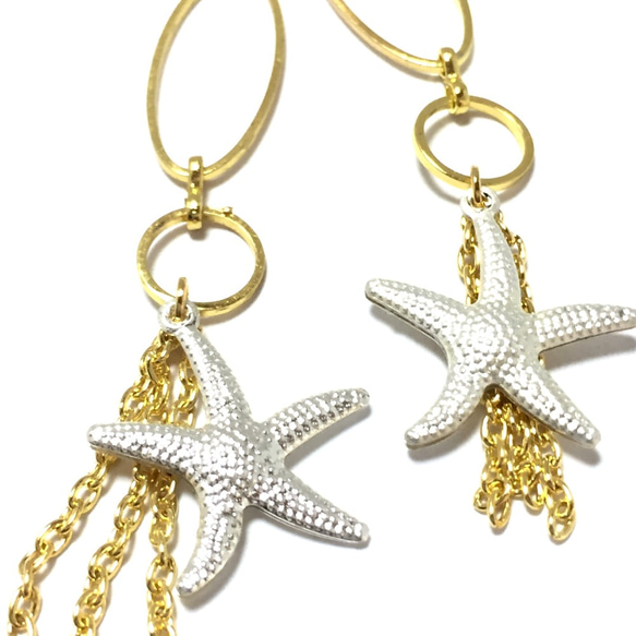 big starfish charm・6コ☆silver 3枚目の画像