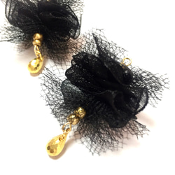 tulle black☆4pcs 2枚目の画像