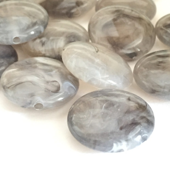 fakestone acrylic beads★12pcs（gray） 2枚目の画像