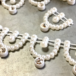 pearl chandelier★50cm（plastics beads lace） 3枚目の画像