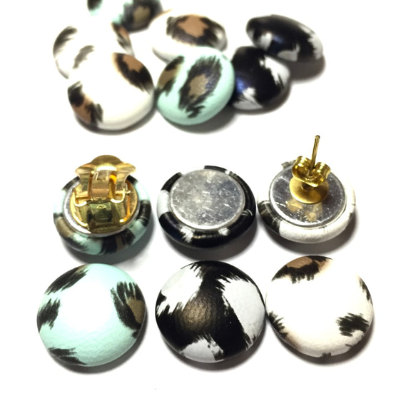 18pcs/leopard mannish mix★cabochon（15㎜） 3枚目の画像