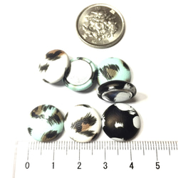 18pcs/leopard mannish mix★cabochon（15㎜） 5枚目の画像