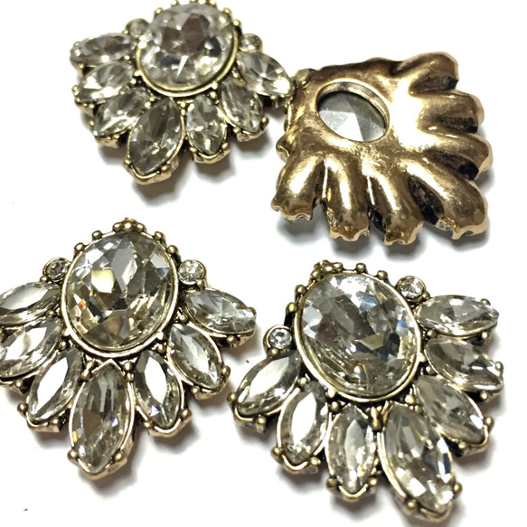 bijou  antiquegold cabochon★4pcs 2枚目の画像