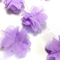 ６pcs★chiffon volume fleur・violet 4枚目の画像