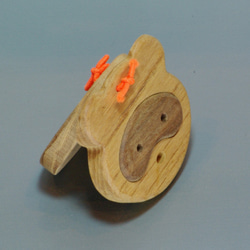 【木製玩具】カスタネット (たぬき) 2枚目の画像