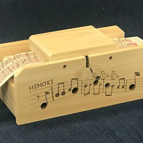 木製 MELODY BOX (シート式手回しオルゴール) 楽器・アクセサリ