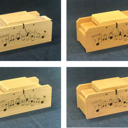 木製　MELODY BOX (シート式手回しオルゴール) 2枚目の画像