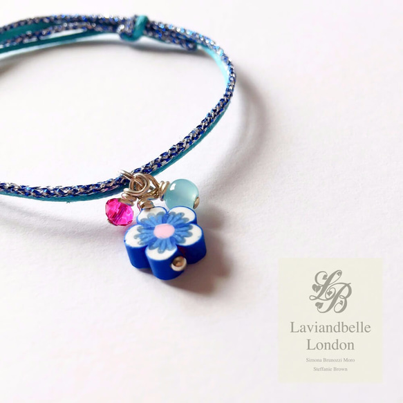 Laviandbelle London @UK｜Shiny Bracelet：Blue 2枚目の画像