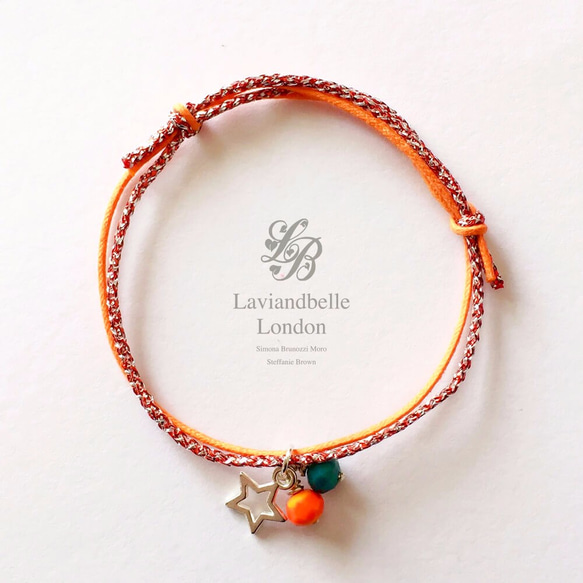 Laviandbelle London @UK｜Shiny Bracelet：Orange 1枚目の画像