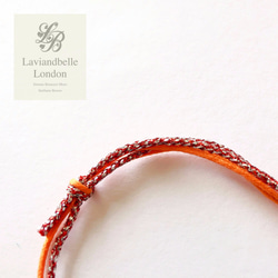 Laviandbelle London @UK｜Shiny Bracelet：Orange 4枚目の画像