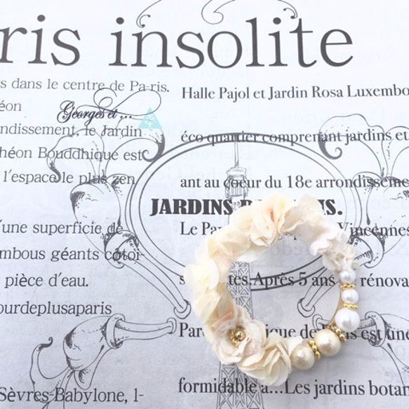 【予約販売】お花の片耳ピアス *P-t48 2枚目の画像