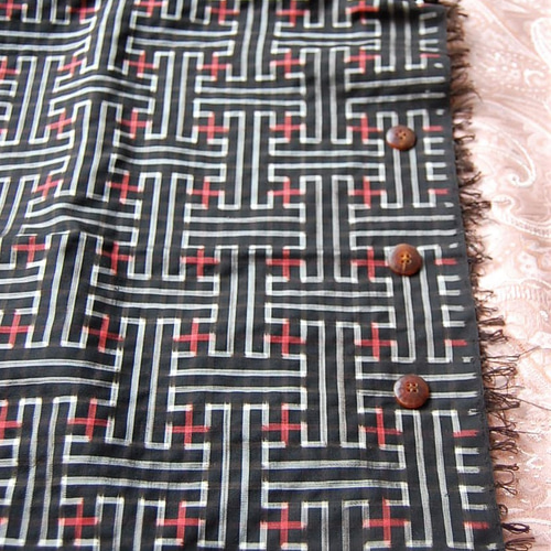 秋名バラ柄浴衣リメイクのリラックスパンツ 浴衣 ゆかた レディース  