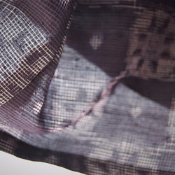 丸紋紬のギャザースカート　着物リメイク 3枚目の画像