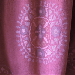 丸紋紅紬のギャザースカート　着物リメイク 6枚目の画像