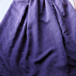 花唐草のタックギャザースカート　着物リメイク 4枚目の画像