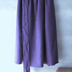 花唐草のタックギャザースカート　着物リメイク 3枚目の画像
