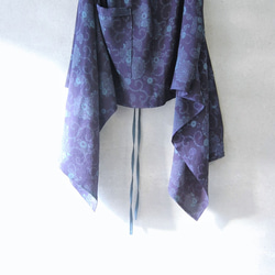 菊唐草のオーバースカート　着物リメイク 3枚目の画像